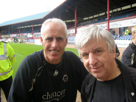 Peter W at Dundee with Mick McCarthy