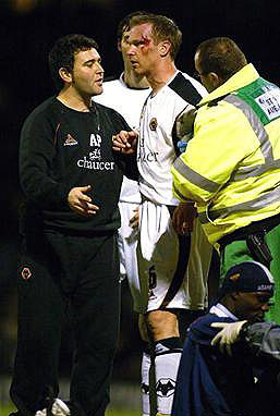 Jody injured at Southend
